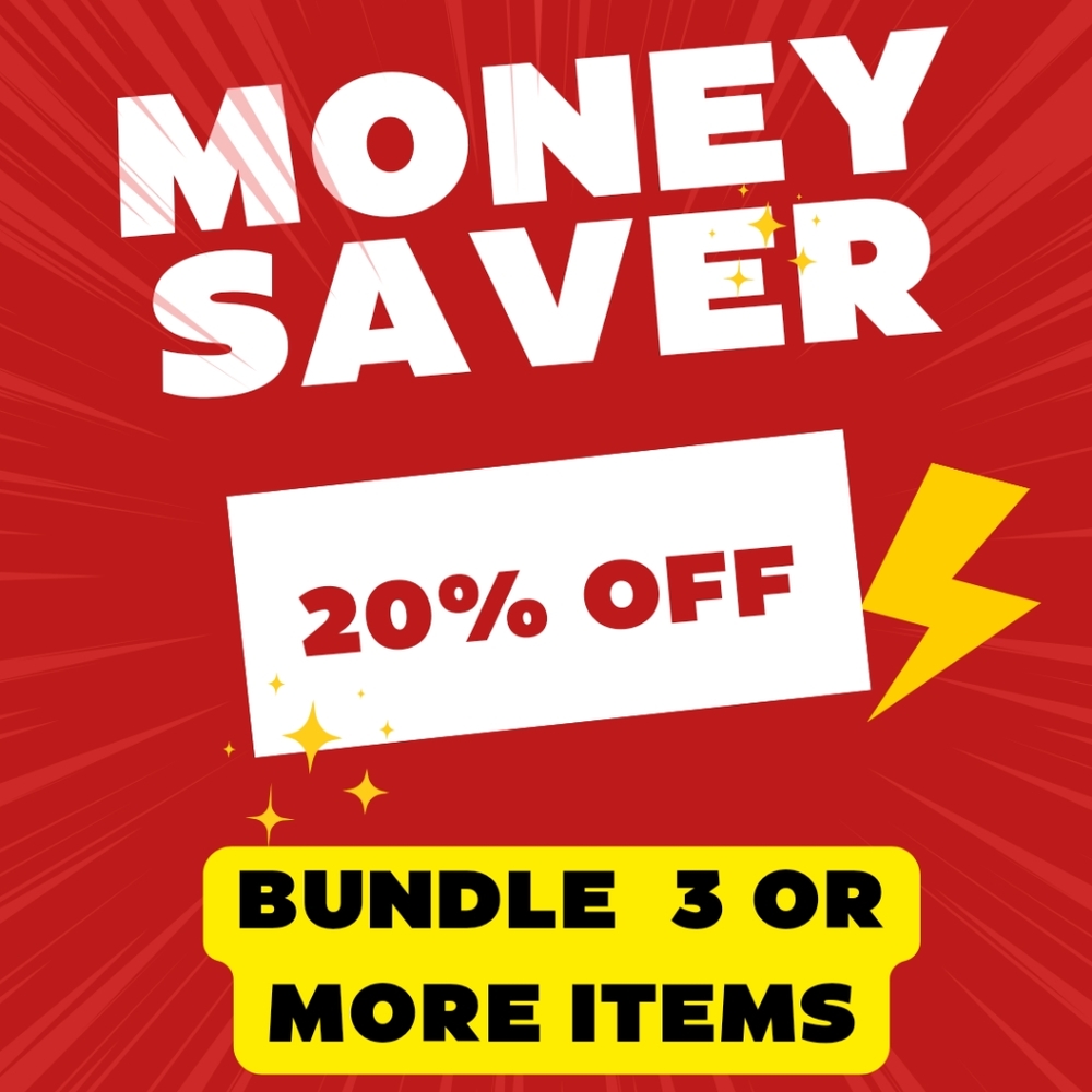BUNDLE 3 ITEMS OR MORE 20% OFF MONEY SAVER DISCOUNT - Picture 1 of 2